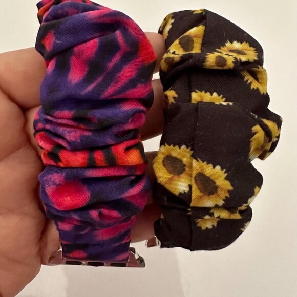 Lot of elastic scrunchie apple compatible watch bands - Picture 7 of 8